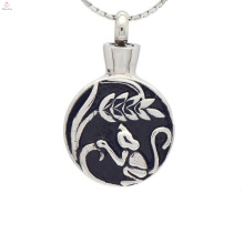 Enamel memorial jewelry for ashes, cremation ashes keepsake urn pendants